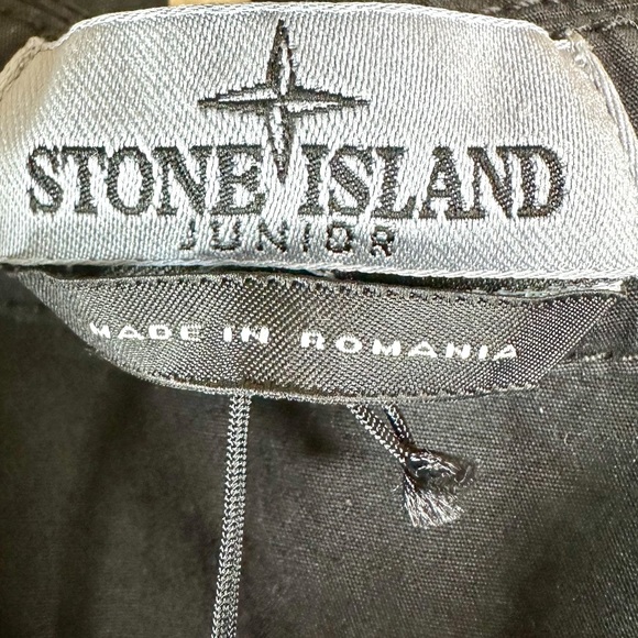 NWT Stone Island Junior Kids Black Cotton Jacket Size 12Y - Picture 11 of 16